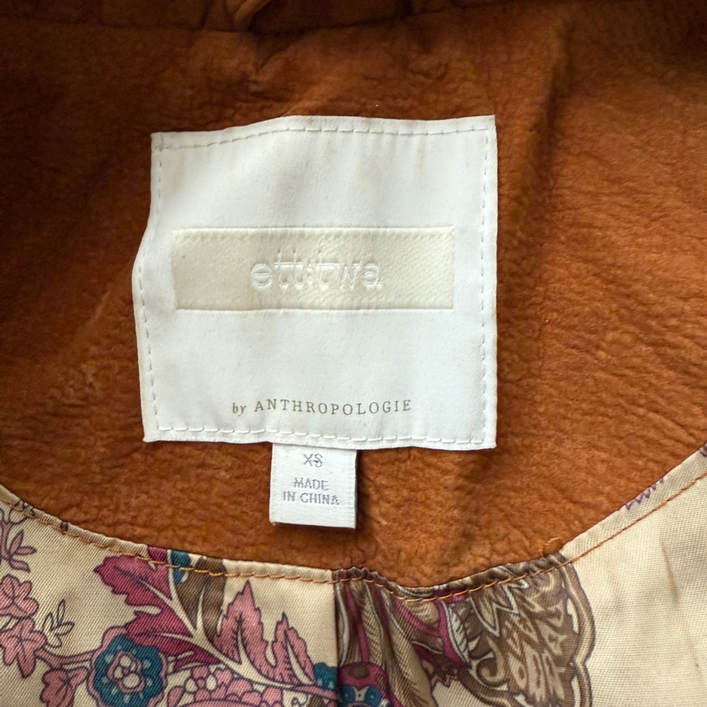 Anthropologie Brown Leather Jacket - Picture 3 of 9
